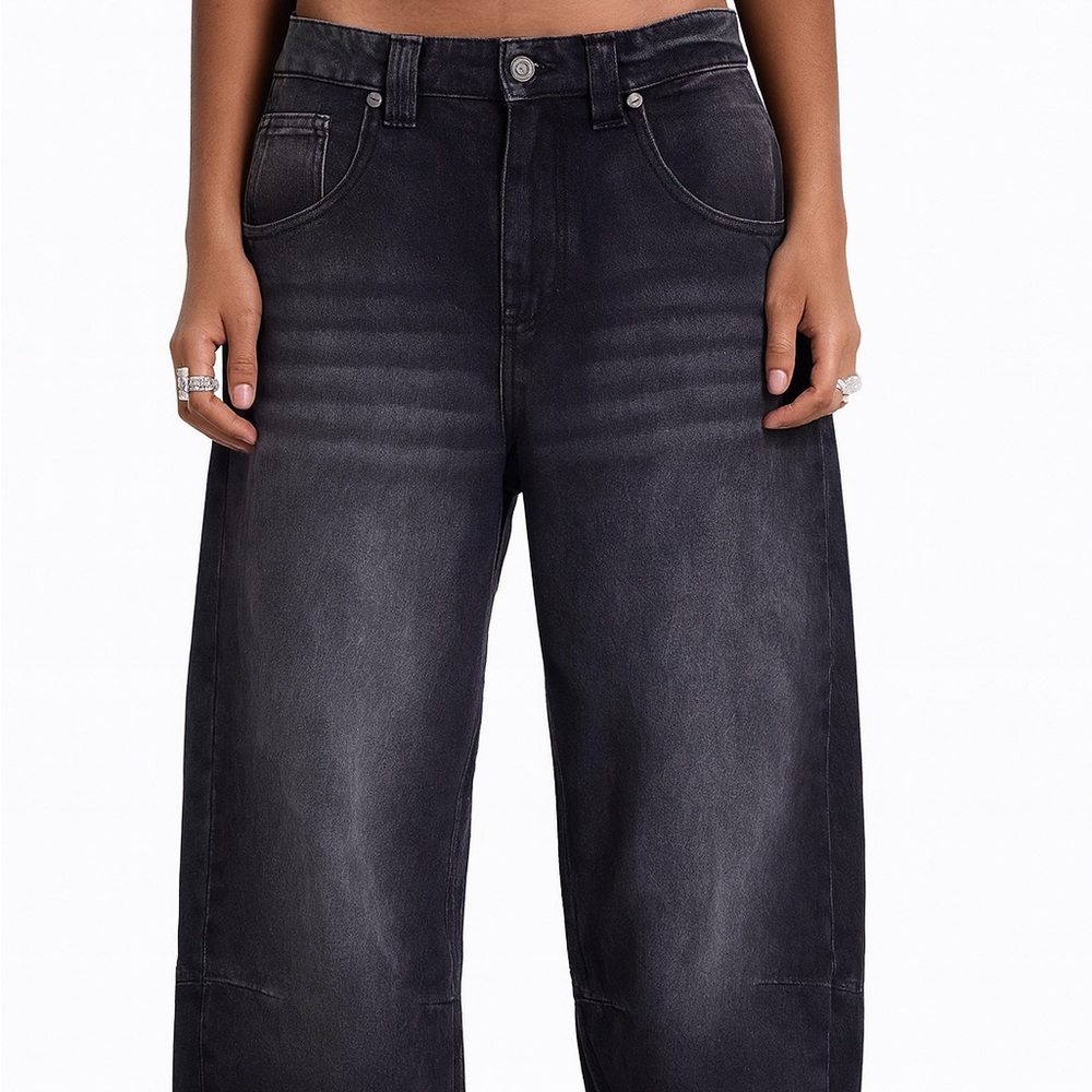Jaded London black washed jeans